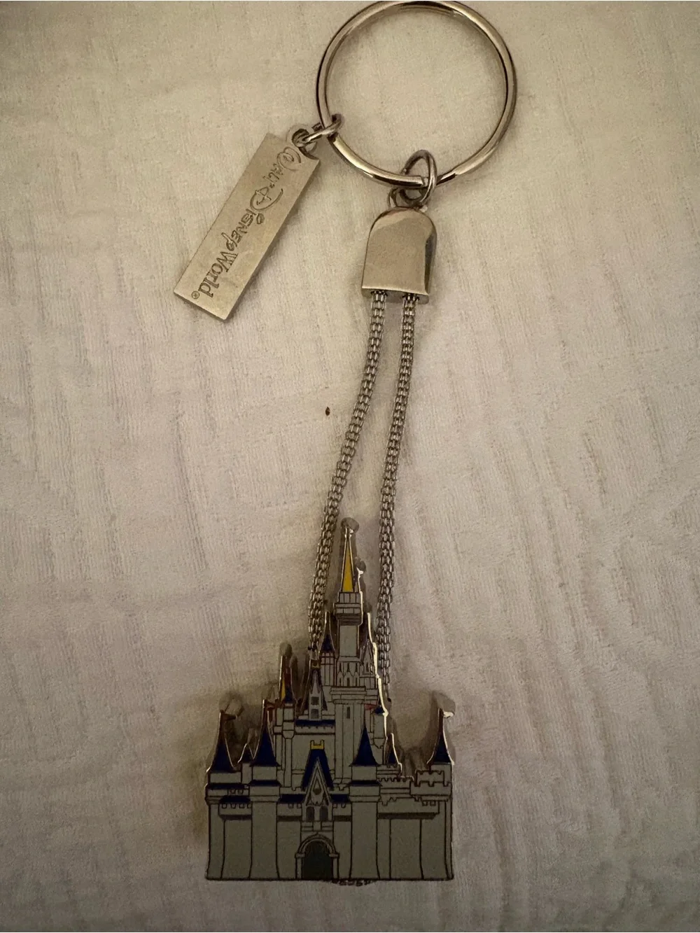 Vintage Cinderella Castle Keychain Walt Disney World